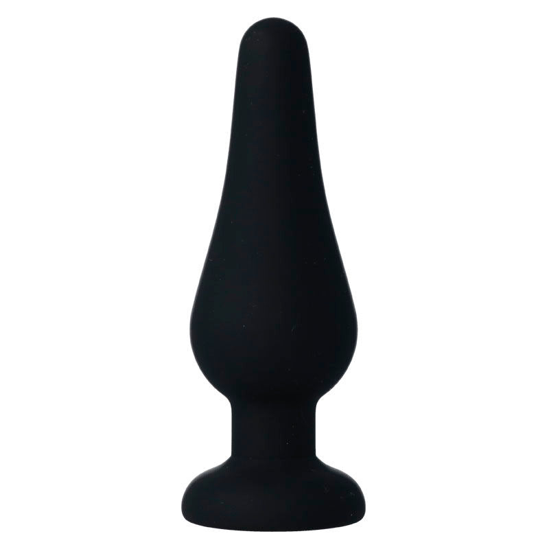 INTENSE - Analplugg Pipo M Sort Silikon 11 cm