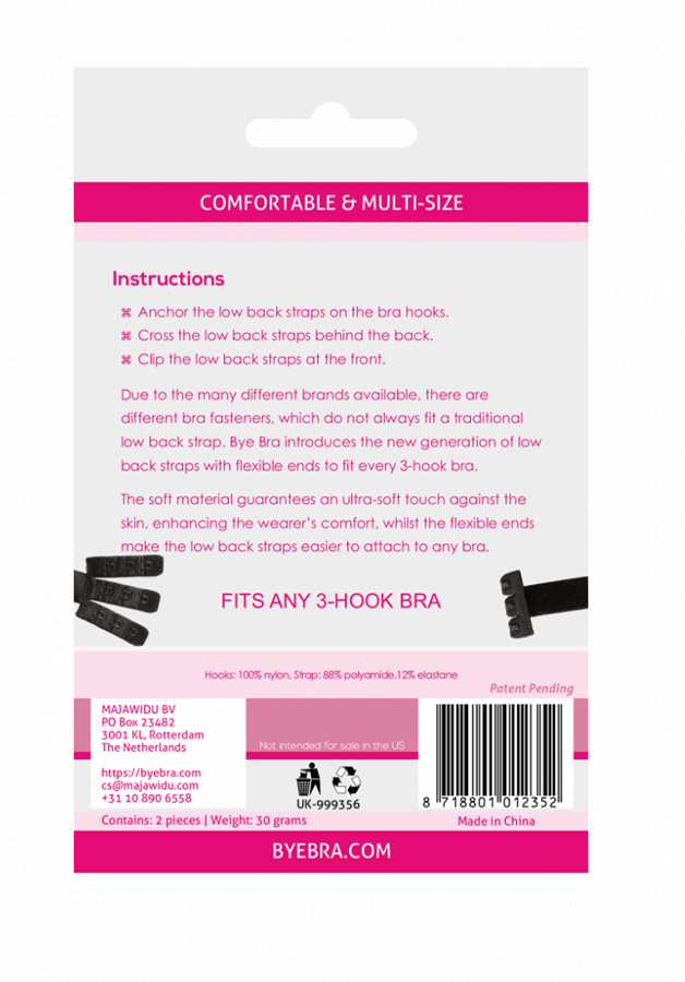 BYE-BRA - BH-adapter åpen rygg