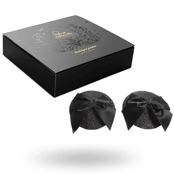 BIJOUX INDISCRETS - Burlesque Nipple Covers med sløyfe