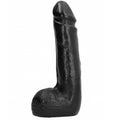 ALL BLACK - Soft Realistisk Analdildo Sort 20 cm