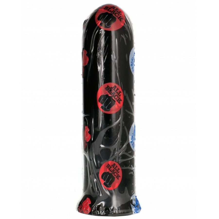 ALL BLACK - Dildo Sort 19 cm (tykk)