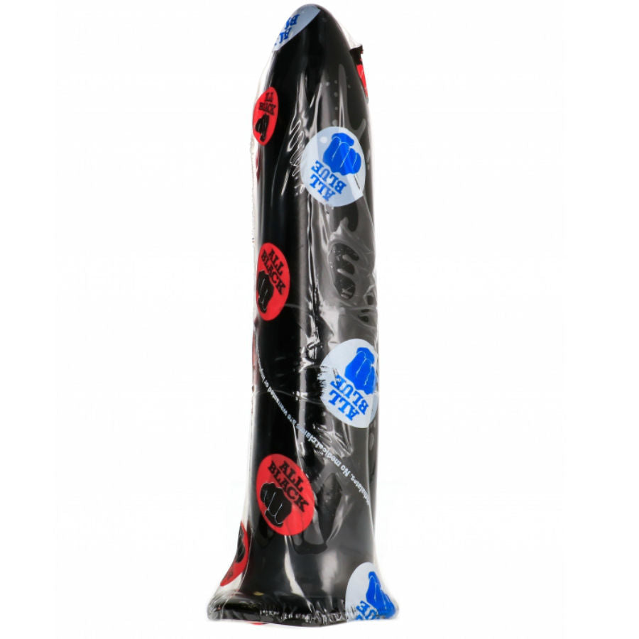 ALL BLACK - Dildo Sort 19 cm (anal & vaginal)