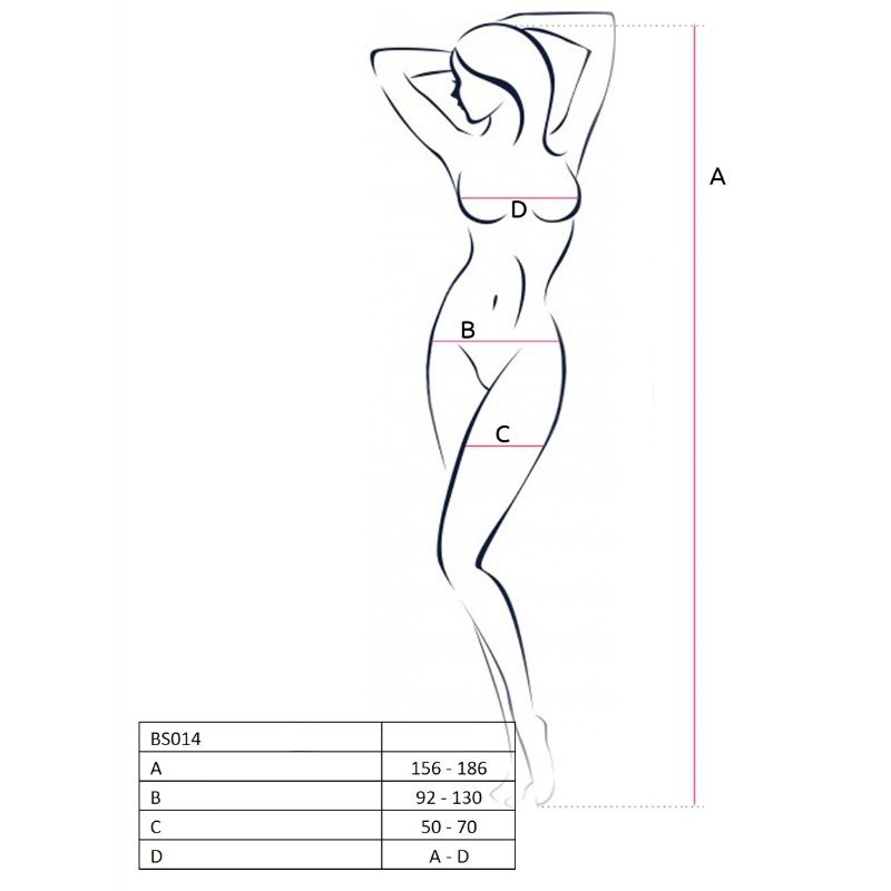 PASSION - Bodystocking Rød One Size