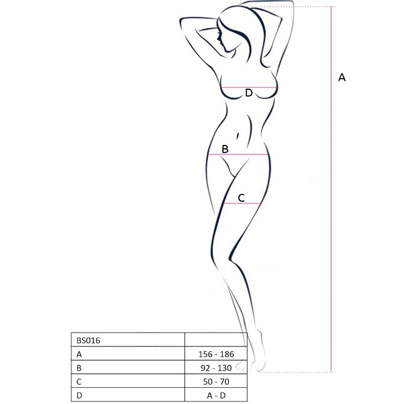 PASSION - Bodystocking Hvit