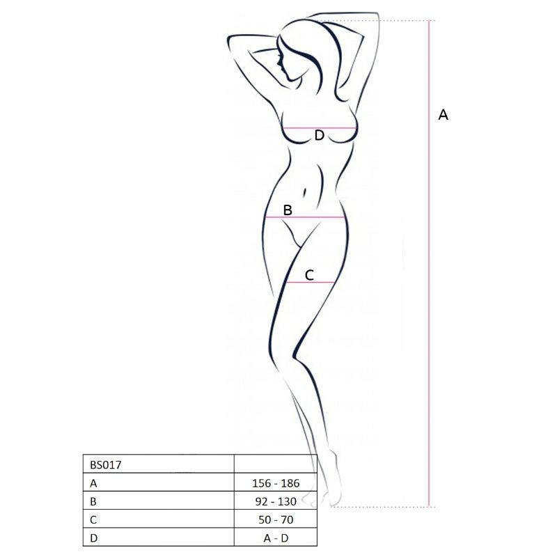 PASSION - Bodystocking Hvit