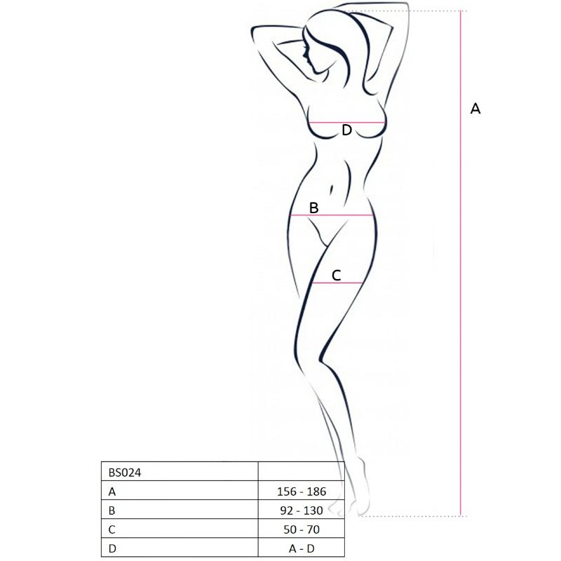 PASSION - Bodystocking Hvit One Size