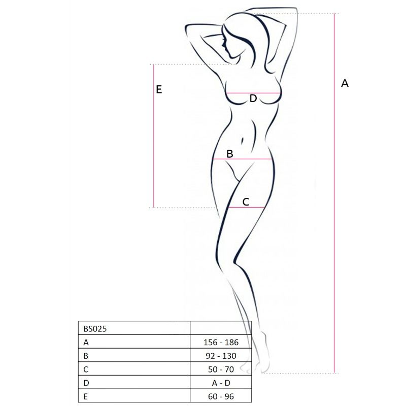 PASSION - Bodystocking-kjole Hvit