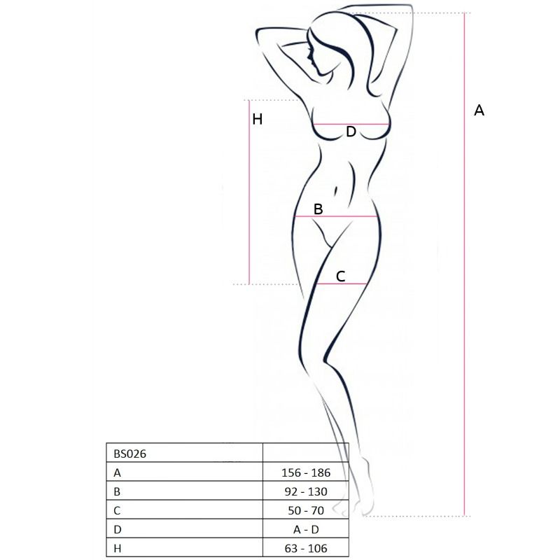 PASSION - Bodystocking-kjole Hvit