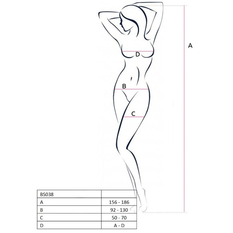PASSION - Bodystocking Hvit One Size