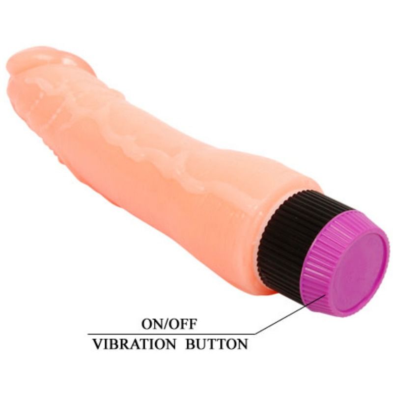 BAILE - Natural Fleksibel Realistisk Vibrator 24 cm
