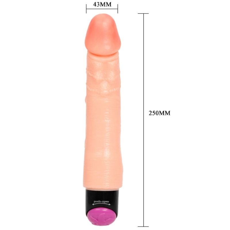 BAILE - Fleksibel Realistisk Vibrator 25 cm