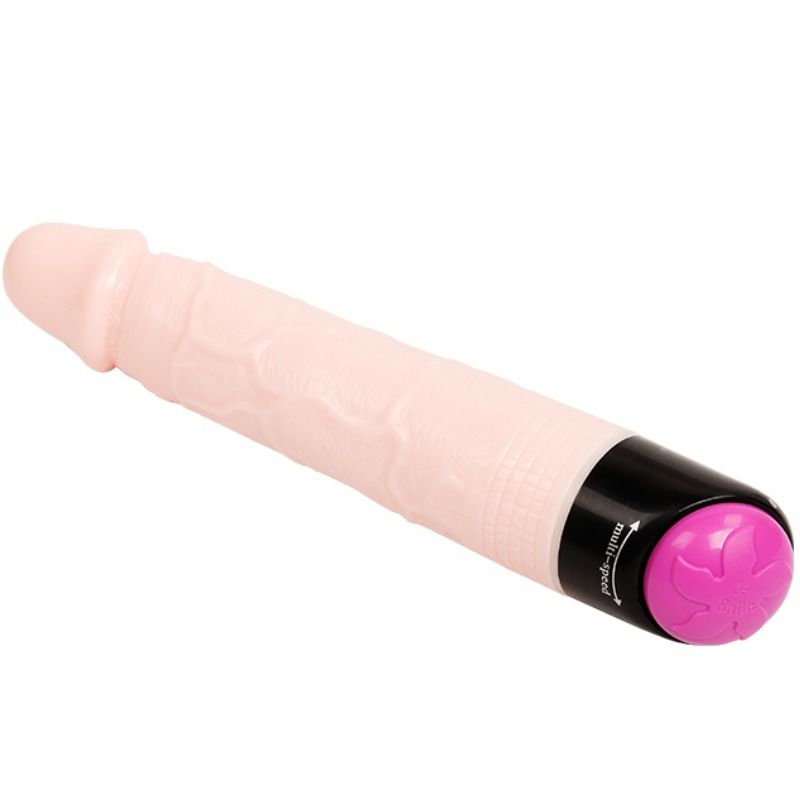 BAILE - Colorful Sex Realistisk Vibrator med Rotasjon 24 cm