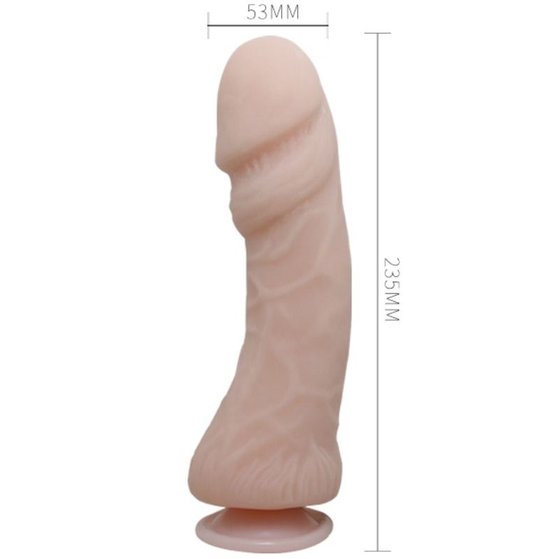 BAILE - The Big Penis Realistisk Vibrator med Fjernkontroll 23,5 cm