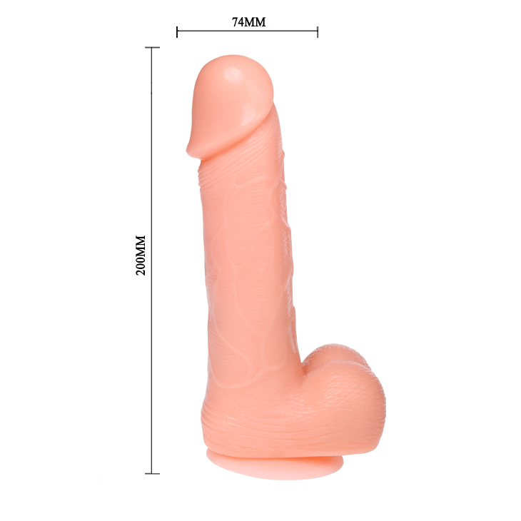 BAILE - Realistisk Dildovibrator med Rotasjon 20 cm