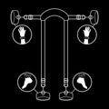 FETISH SUBMISSIVE - Bondagesett til Sengen