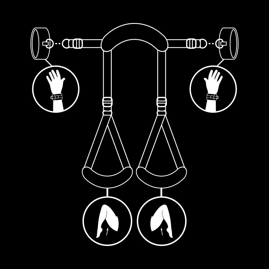 FETISH SUBMISSIVE - Bondagesett til Sengen