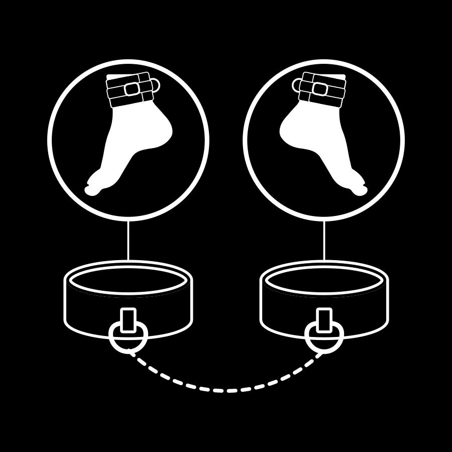FETISH SUBMISSIVE - Neopren Ankelmansjetter