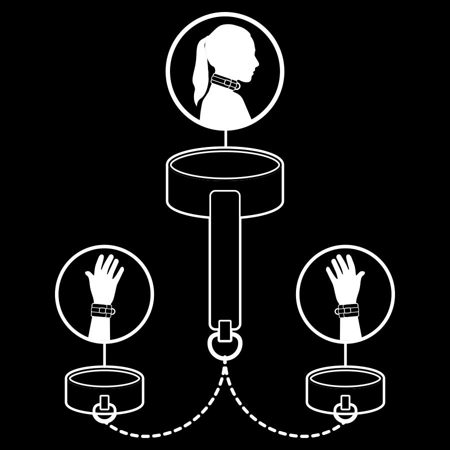FETISH SUBMISSIVE - Vegansk skinn Håndjern