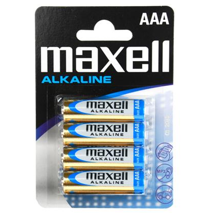 MAXELL - AAA Alkalisk Batteri 4-pk