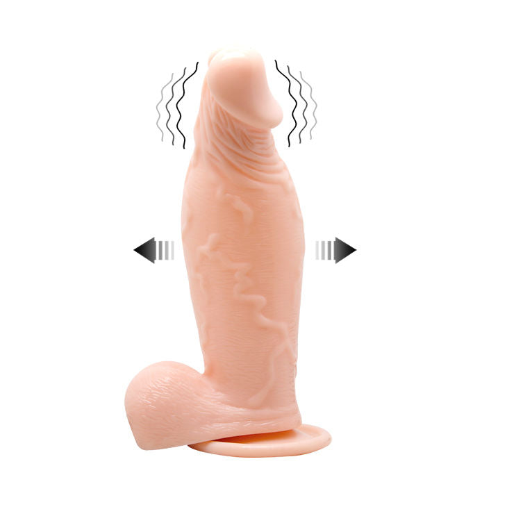 BAILE - Realistisk Oppblåsbar Dildovibrator med Fjernkontroll