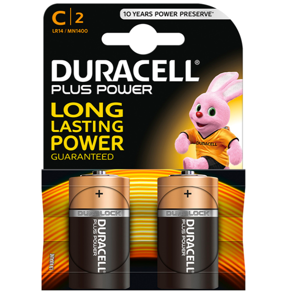 DURACELL - C Alkalisk Batteri 2-pk