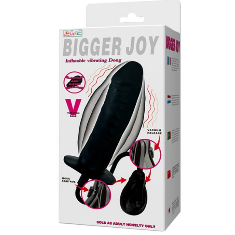 BAILE - Bigger Joy Oppblåsbar Vibrerende Dildo 16 cm