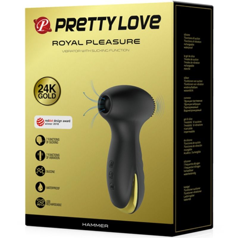 PRETTY LOVE - Smart Hammer Klitorissuger med Vibrasjon