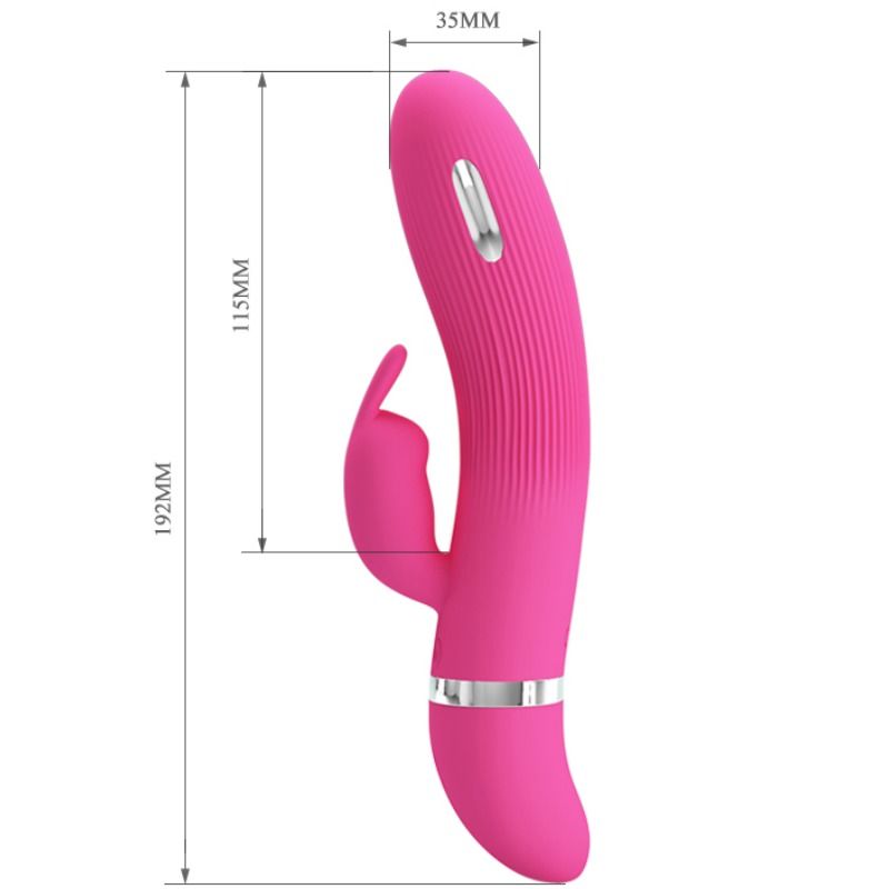 PRETTY LOVE - Flirtation Ingram Rabbitvibrator med Elektrosjokk