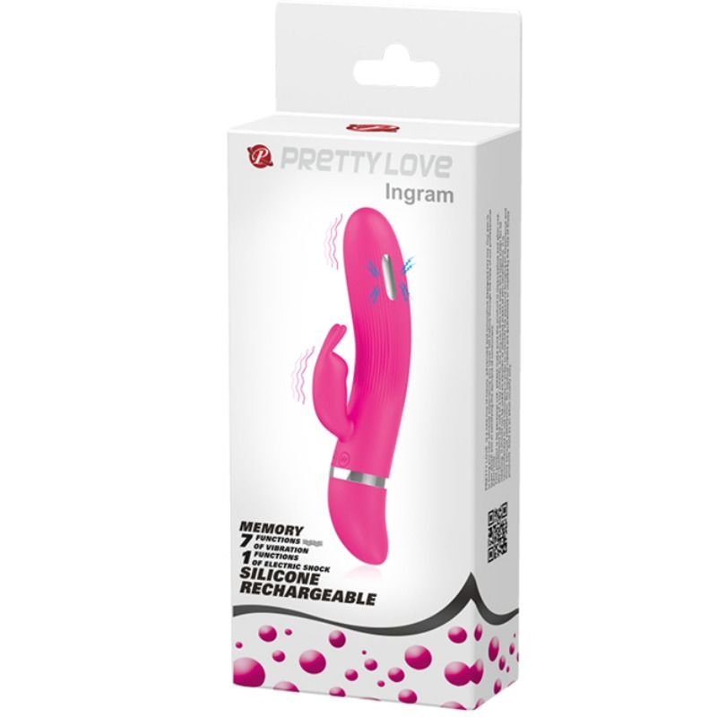 PRETTY LOVE - Flirtation Ingram Rabbitvibrator med Elektrosjokk