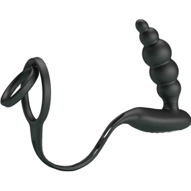 PRETTY LOVE - Penisring med Vibrerende Prostataplugg