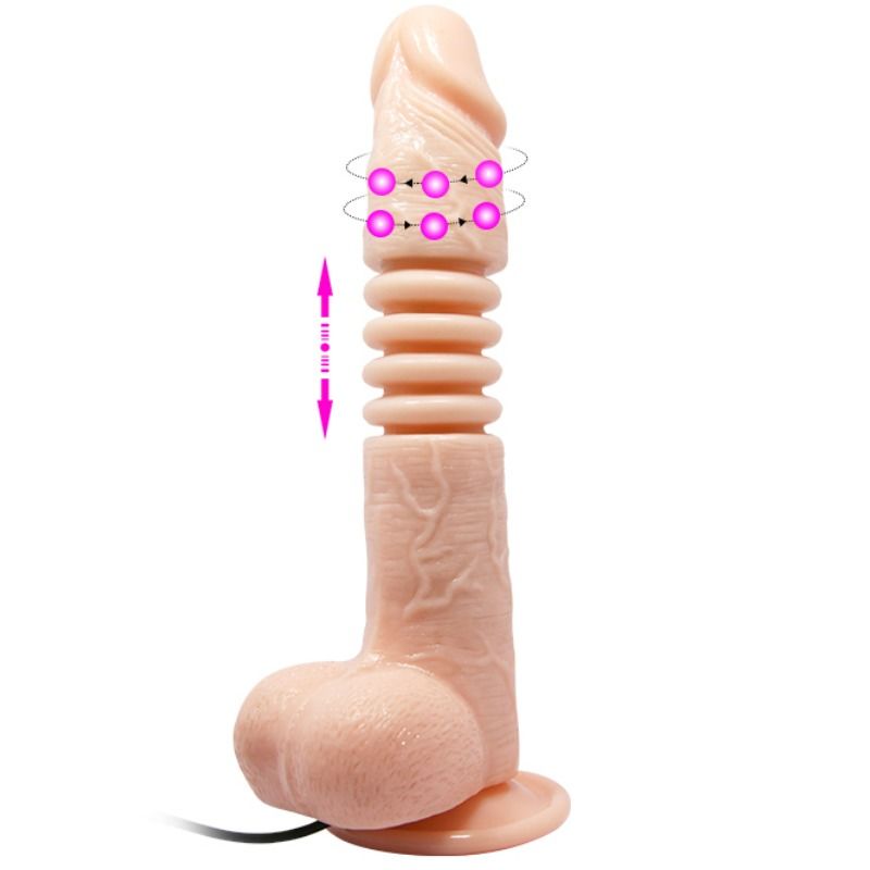BAILE - Thunder Up Multifunksjons Dildovibrator med Rotasjon