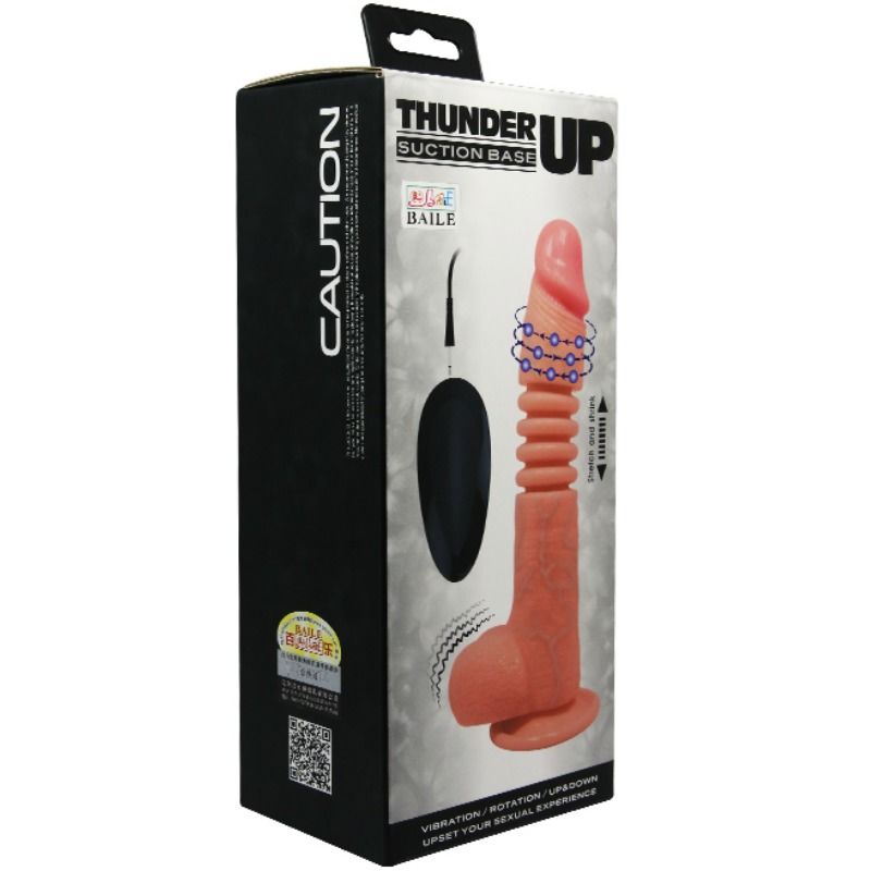 BAILE - Thunder Up Multifunksjons Dildovibrator med Rotasjon