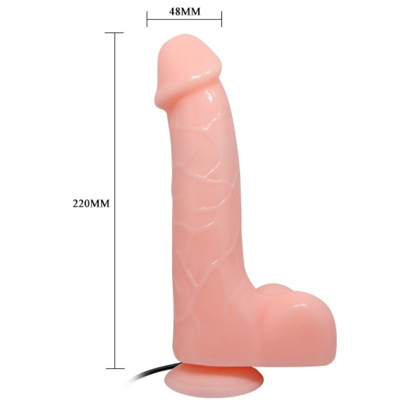 BAILE - Barbara Realistisk Vibrator med Sugekopp 22 cm