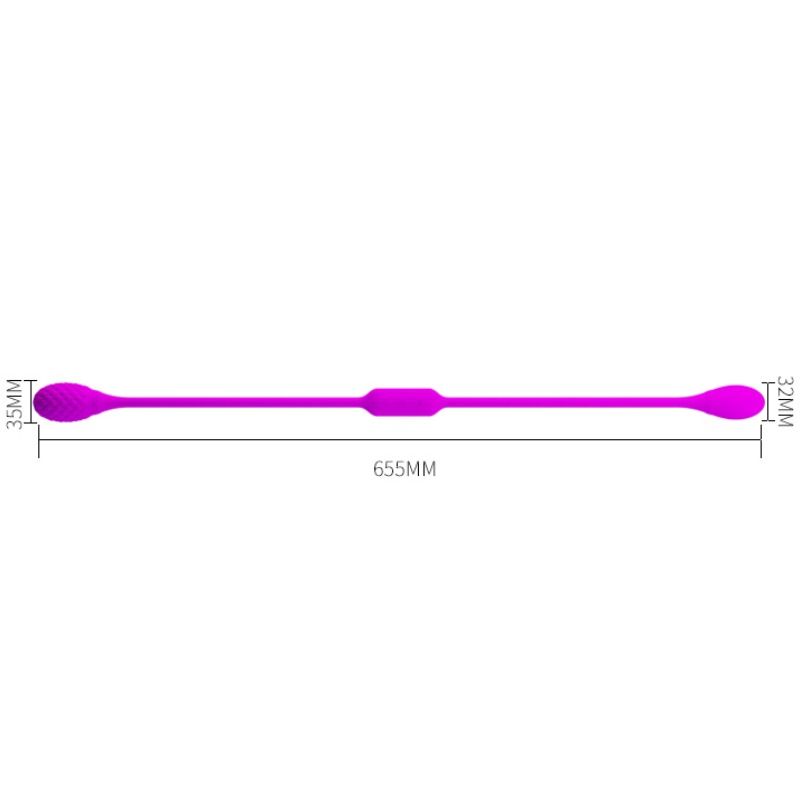 PRETTY LOVE - Dream Lovers Whip 2 Unisex Dobbeltvibrator