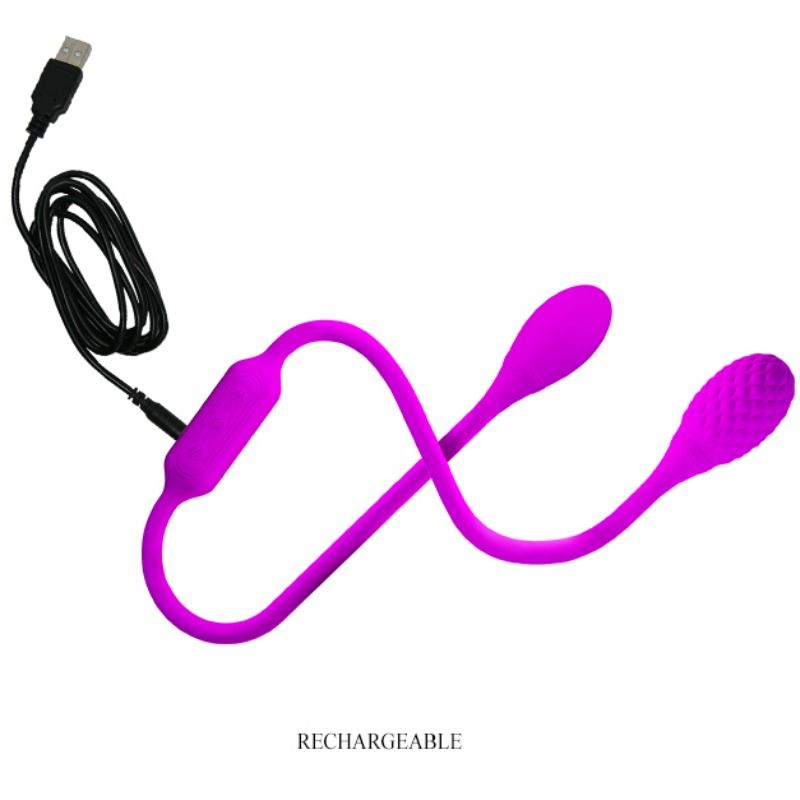 PRETTY LOVE - Dream Lovers Whip 2 Unisex Dobbeltvibrator