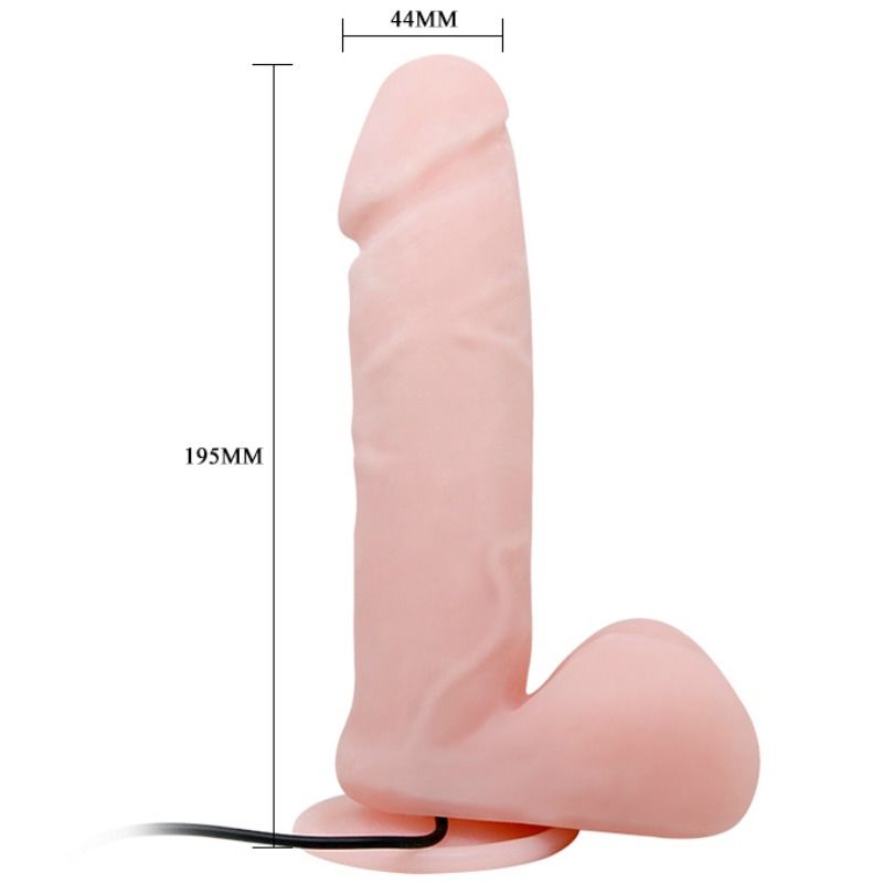 BAILE - Oliver Realistisk vibrerende dildo med fjernkontroll