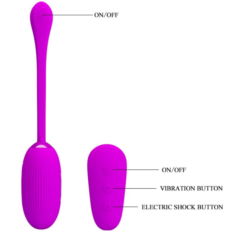 PRETTY LOVE - Shock Fun Vibrerende Egg med Elektrosjokk