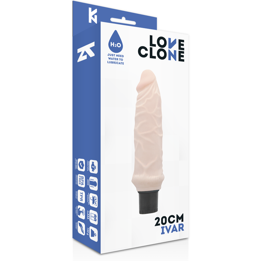 LOVECLONE - Ivar Selvsmurt Realistisk Vibrator 20 cm