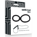 ADDICTED TOYS - Dobbel Justerbar Penis- og Pungring