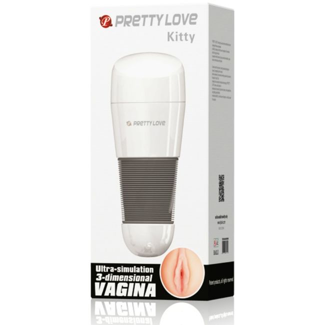 PRETTY LOVE - Kitty Vagina-masturbator Hvit