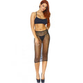 LEG AVENUE - Konvertibel Nettingkjole med Strass