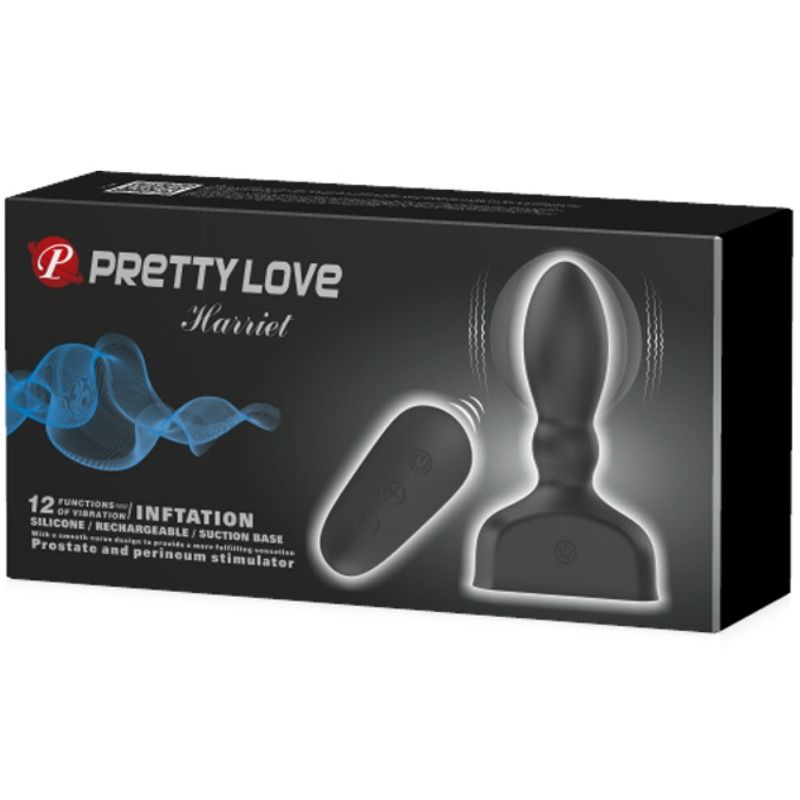 PRETTY LOVE - Marriel Oppblåsbar prostatavibrator med fjernkontroll