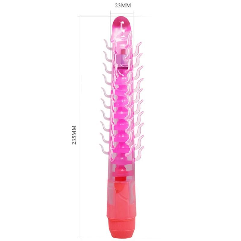 BAILE - Flexi Vibe Sensual Spine Bøyelig Vibrator Lilla 23,5 cm
