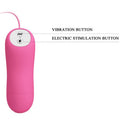 BAILE - Romantic Wave Vibrerende Brystvorteklyper med Elektrosjokk Fuchsia