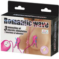 BAILE - Romantic Wave Vibrerende Brystvorteklyper med Elektrosjokk Fuchsia
