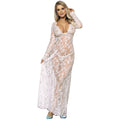 SUBBLIME - Lang kjole med lange ermer Hvit