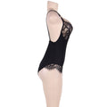 SUBBLIME - Queen Plus Teddy med transparente partier og frynser