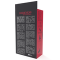 DARKNESS - Analplugg Sølv 8 cm med Sort Hale