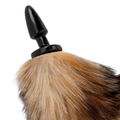 DARKNESS - Silikon Analplugg med Naturlig Hale 10 cm
