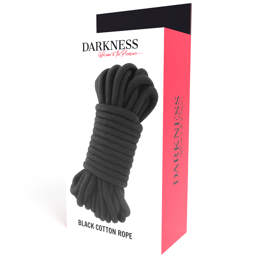 DARKNESS - Japansk Bondagetau 5 m Sort